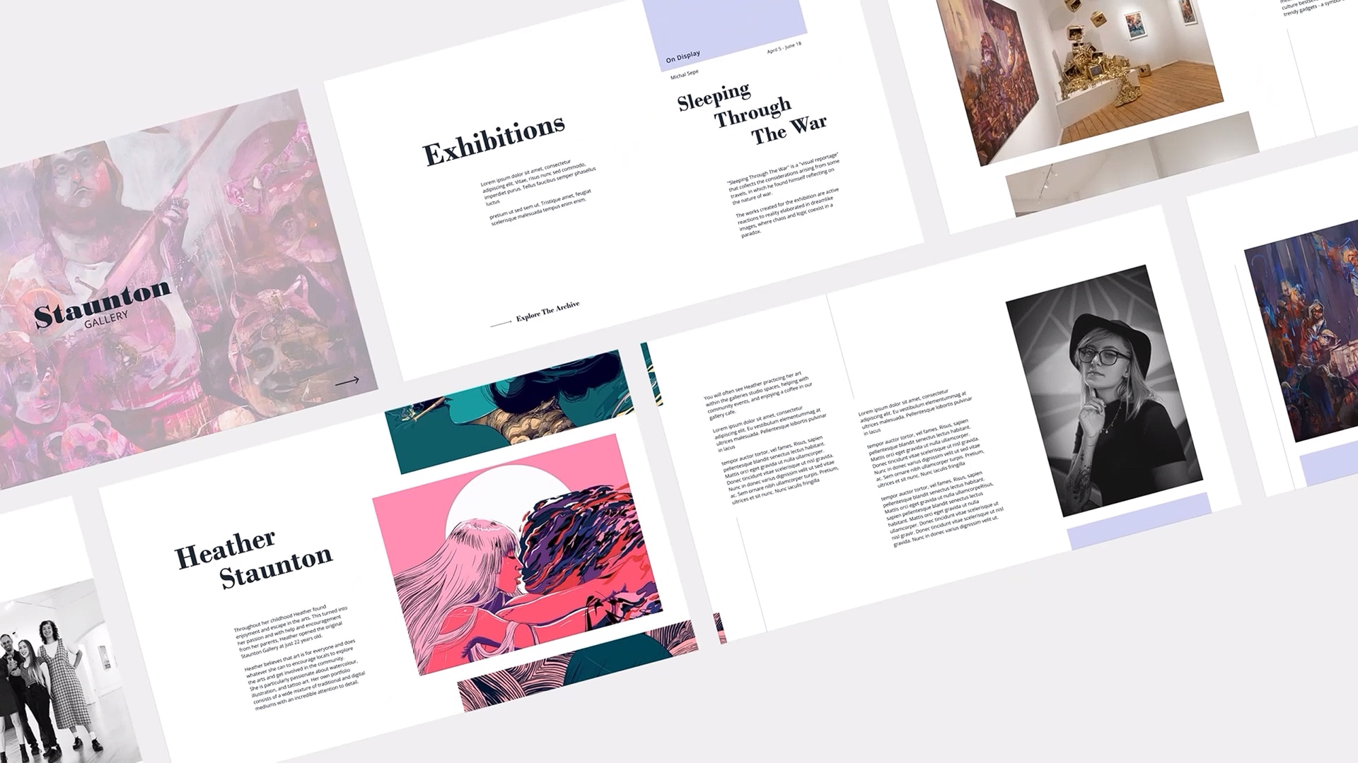 mockup of final website design