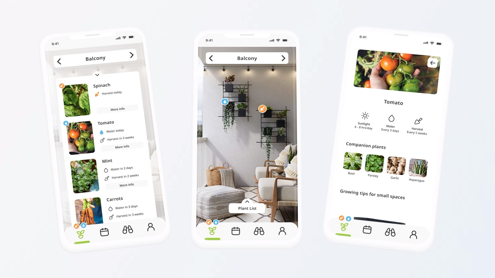 mockup of final mobile app design